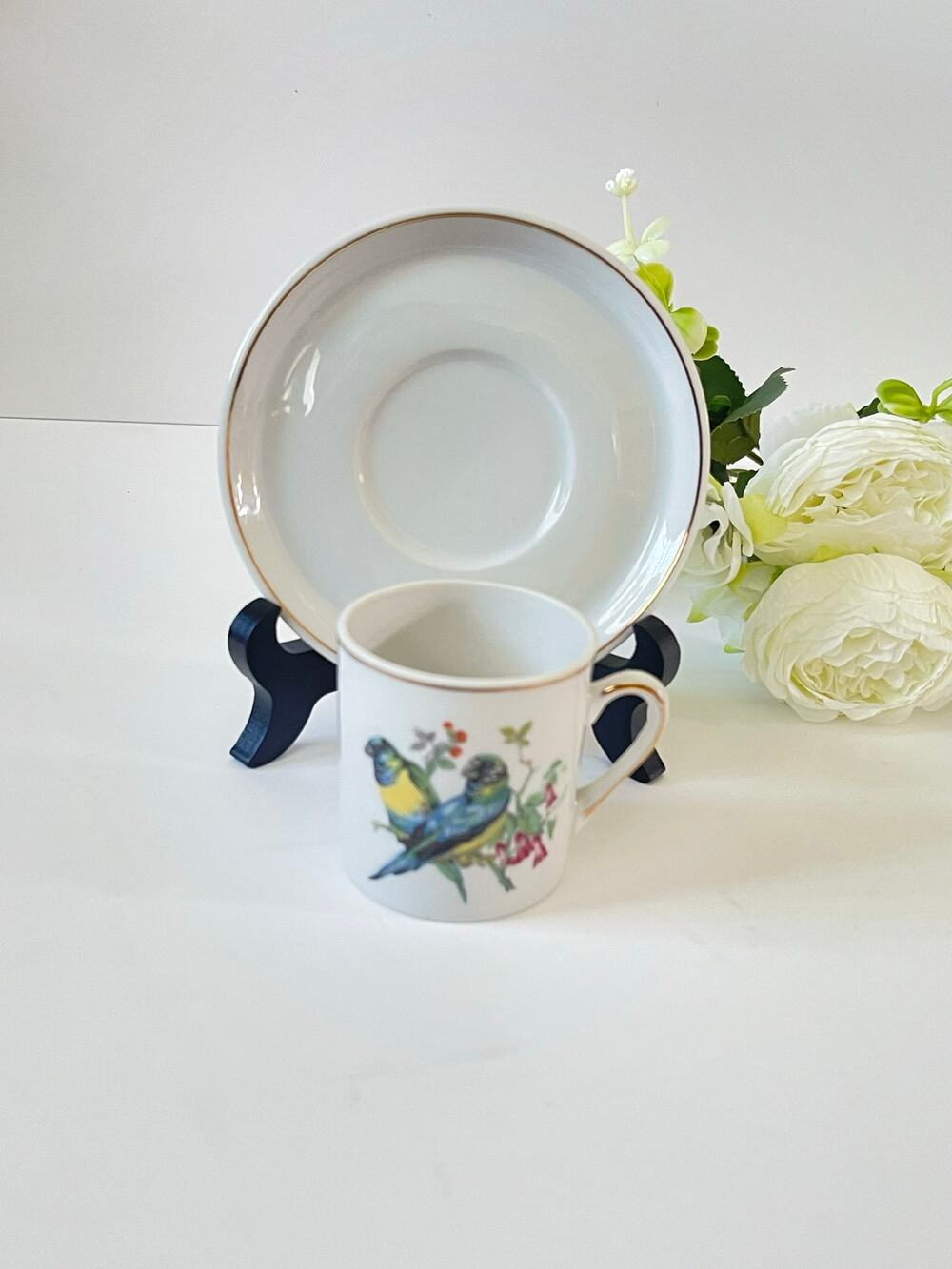 Rare Find Vintage Royal Crown Bird Expresso Cup & Saucer